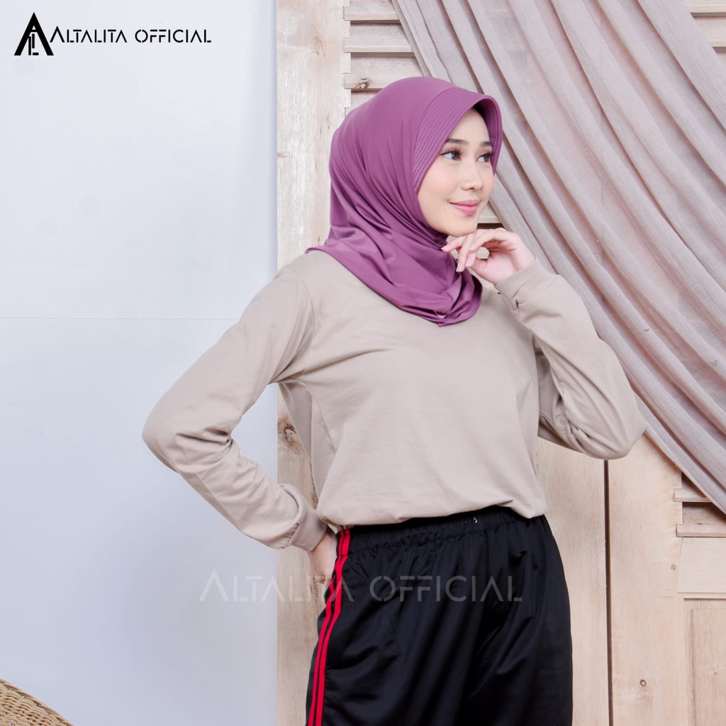 Altalita - Bergo Instan Nadira Sport Hijab Instant Sporty Jersey Spandek Premium pet Antem Olahraga Volly Senam High Quality