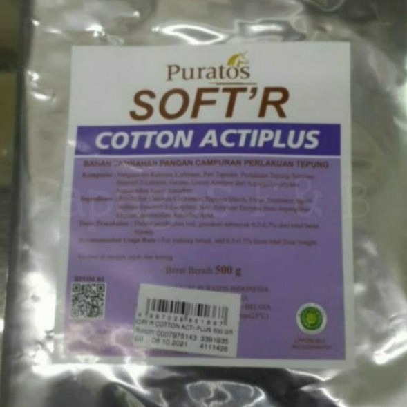 

Pelembut Roti Puratos Soft'r Softr Cotton Acti Plus 500 gr / gram