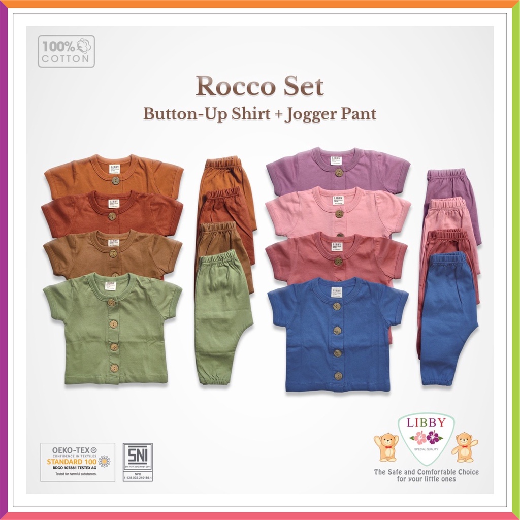 ❤ Fashionbabies ❤ [ TERBARU ] LIBBY ROCCO EARTH SERIES | SETELAN OBLONG PENDEK CELANA PANJANG