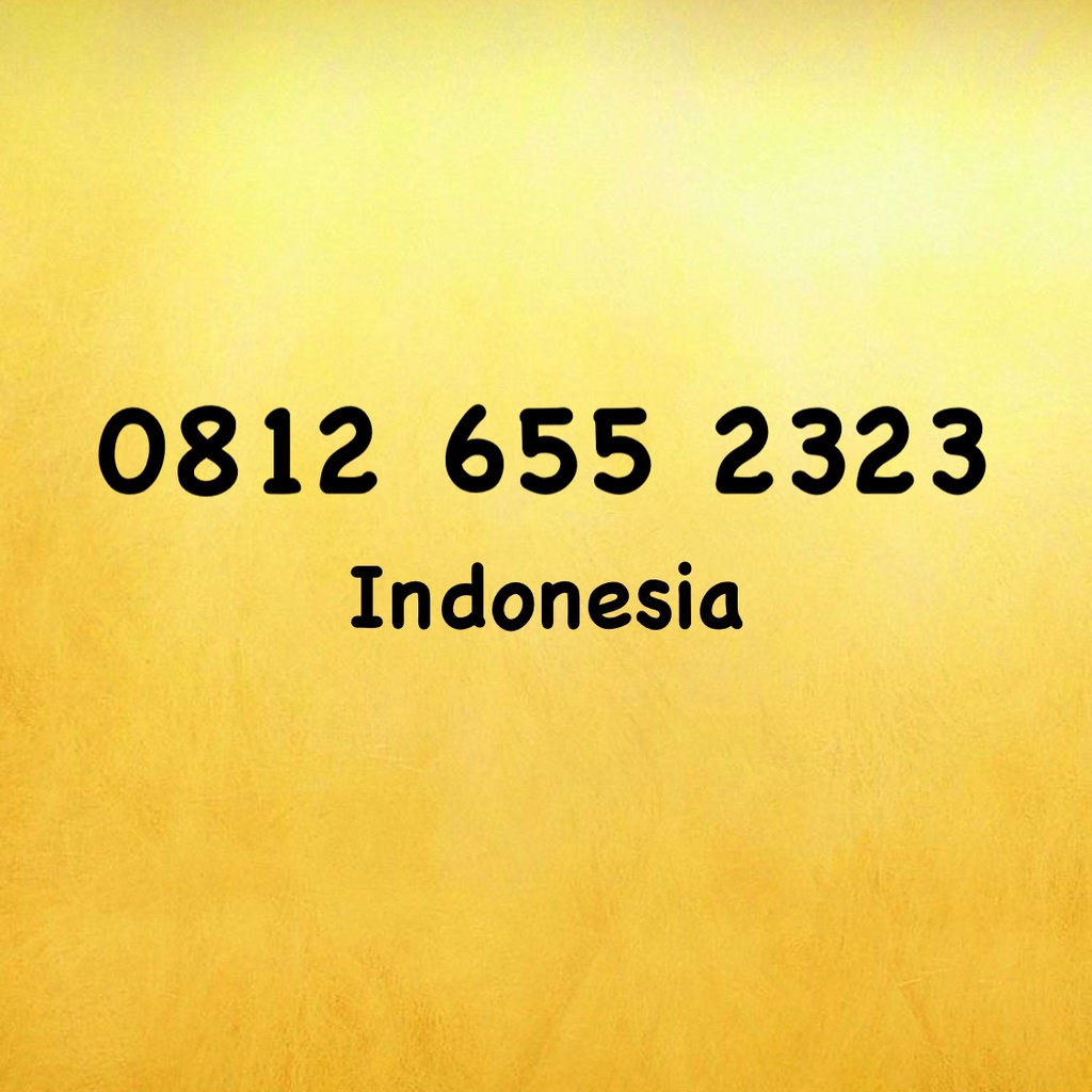 Nomor Cantik Simpati 11 Digit Double AB - 23 - 2023 - 0812 655 2323