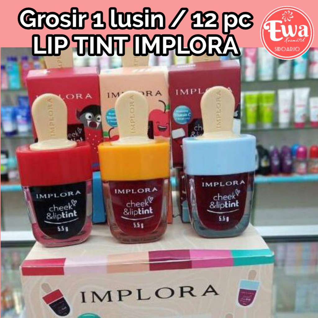 IMPLORA - LIP TINT IMPLORA GROSIR SATU LUSIN ❤ Ewalook❤