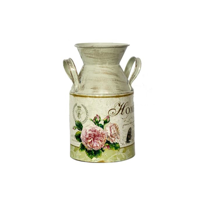 Pot Bunga Tabung Kaleng Shabby Flower