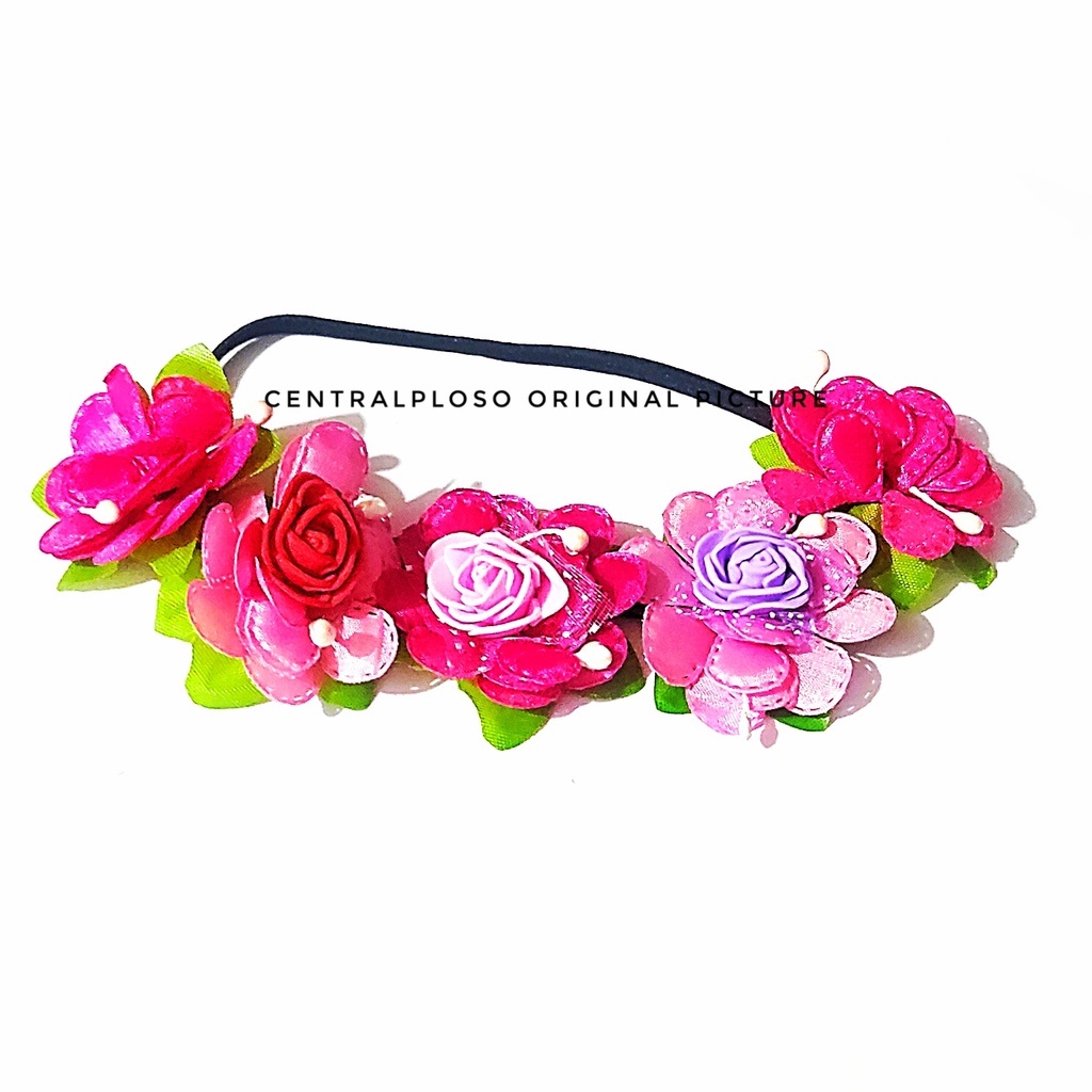 FLOWER crown / bandana bunga / bando bunga