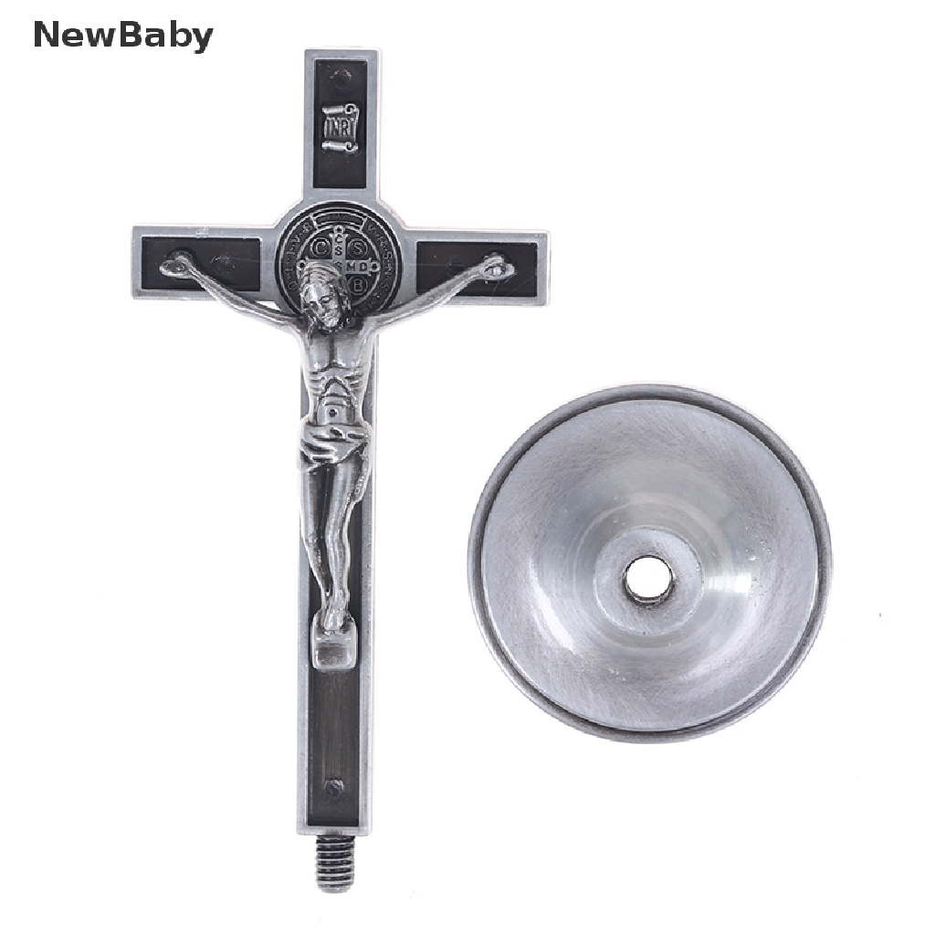 Newbaby 1Pc Kalung Rosario Desain Salib Yesus Gaya Katolik Untuk Dekorasi Gereja