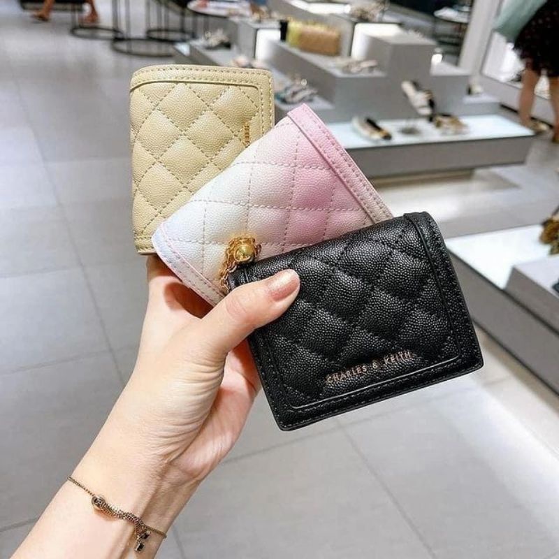 10.10 SALE | CK Micaela Quilted Card Holder / Quilted Phone Pouch