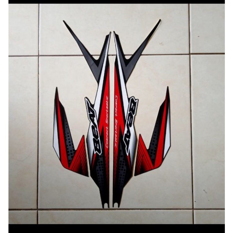 striping stiker honda beat new 2020 hitam