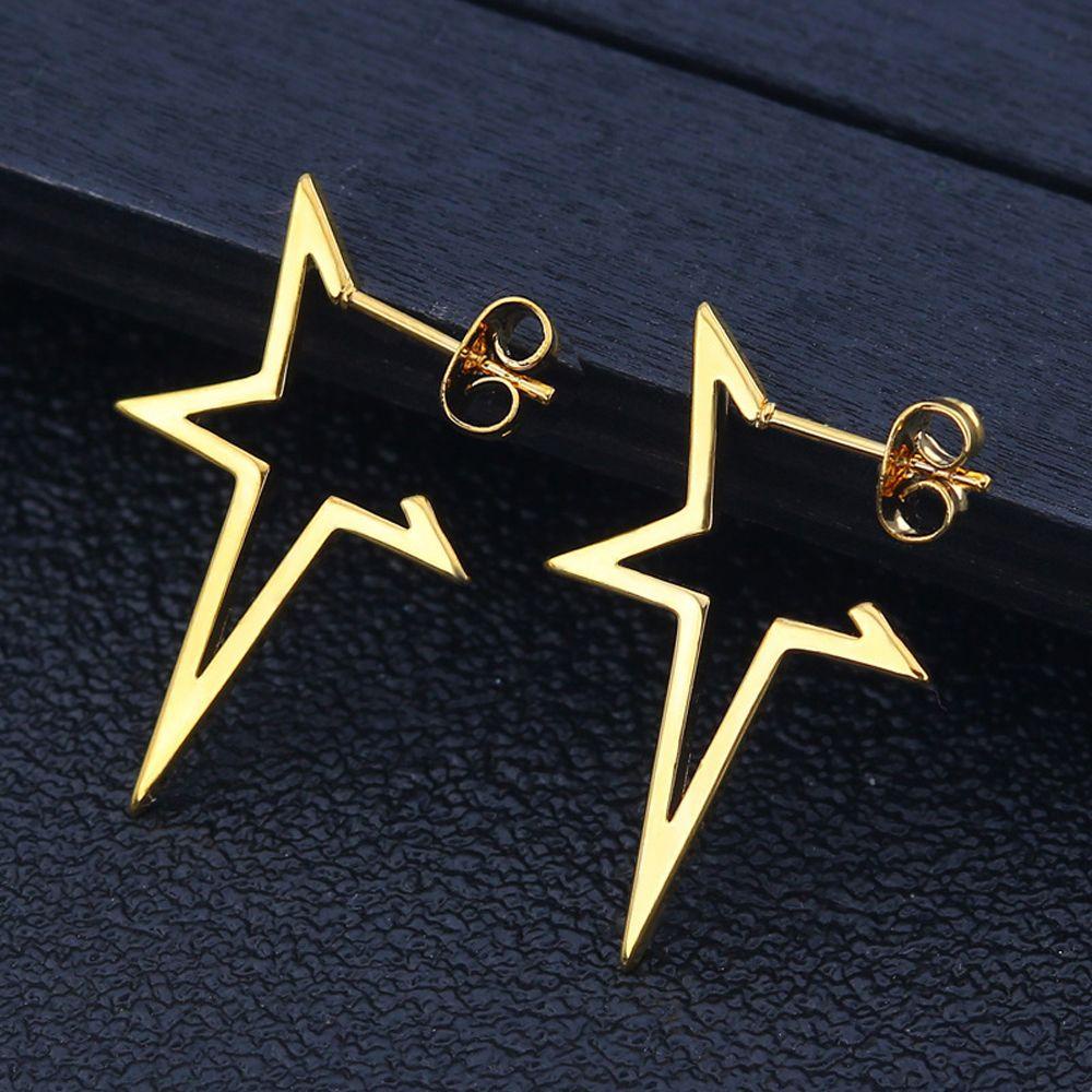 Mxbeauty Anting Wanita Gothic Sederhana Trendi Hiphop Anti Karat Fashion Menjuntai Earrings