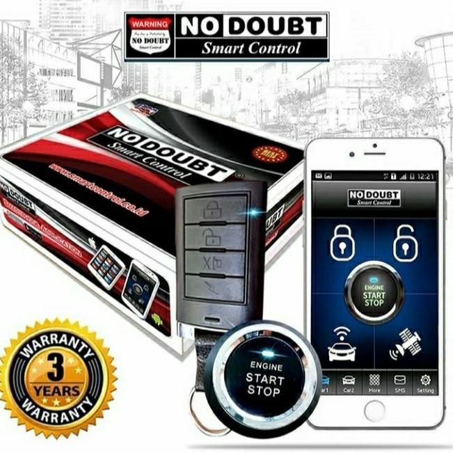 Aksesories Interior Mobil No Doubt Smart Control Pro / Alarm Mobil Pake Handphone