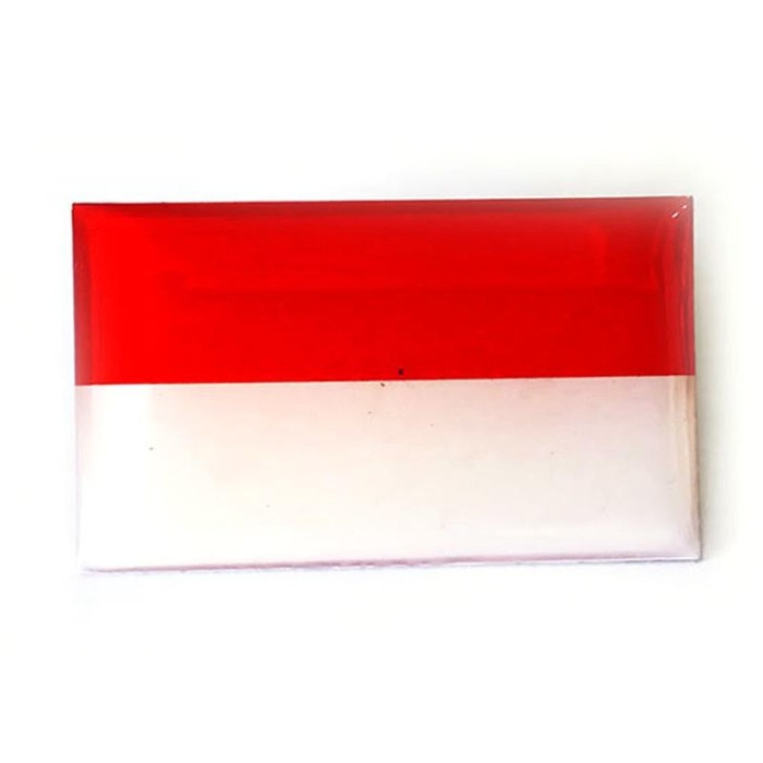 PIN Dada Bendera Merah Putih Bahan Resin 4 x 2,2 cm