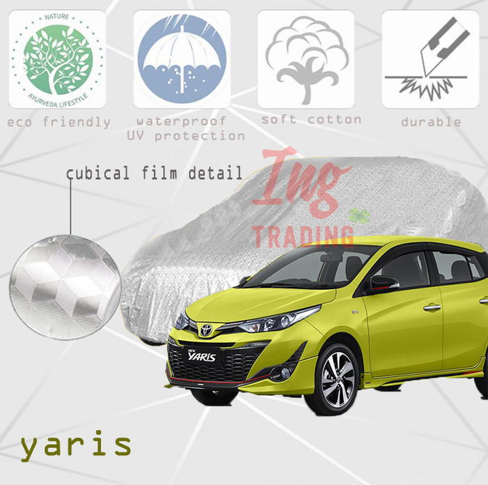 Cover Sarung Mobil YARIS Waterproof 3 Layer Protection