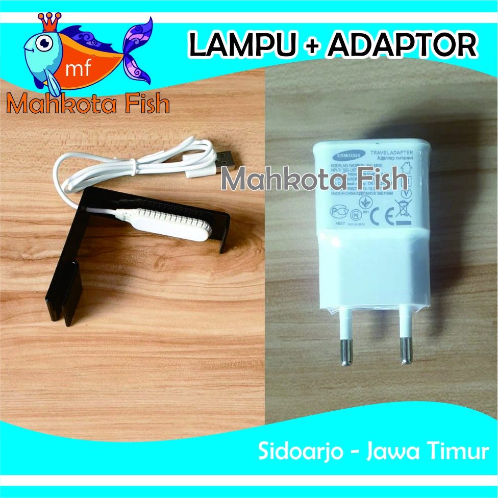 Lampu SOLITER Aquarium | Lampu Cupang | Lampu USB (Adaptor Cas) (GRATIS KARDUS)