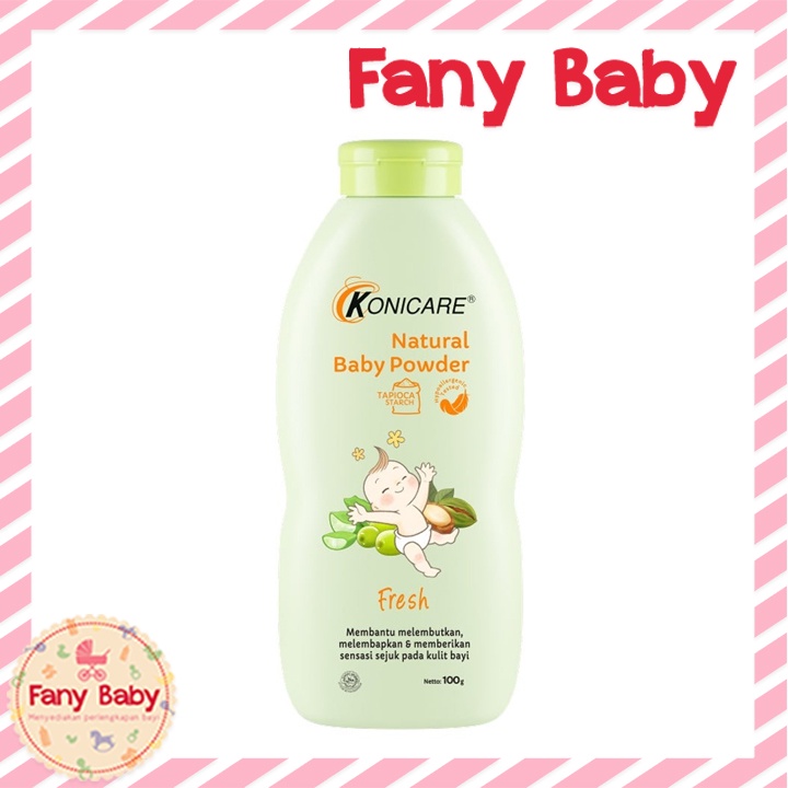 KONICARE NATURAL BABY POWDER AROMA FRESH &amp; POWDERY 200GR