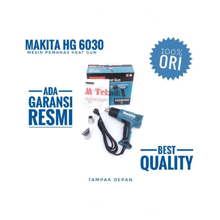 Mesin blower pemanas listrik Makita HG 6030 heat hot air gun hg6030