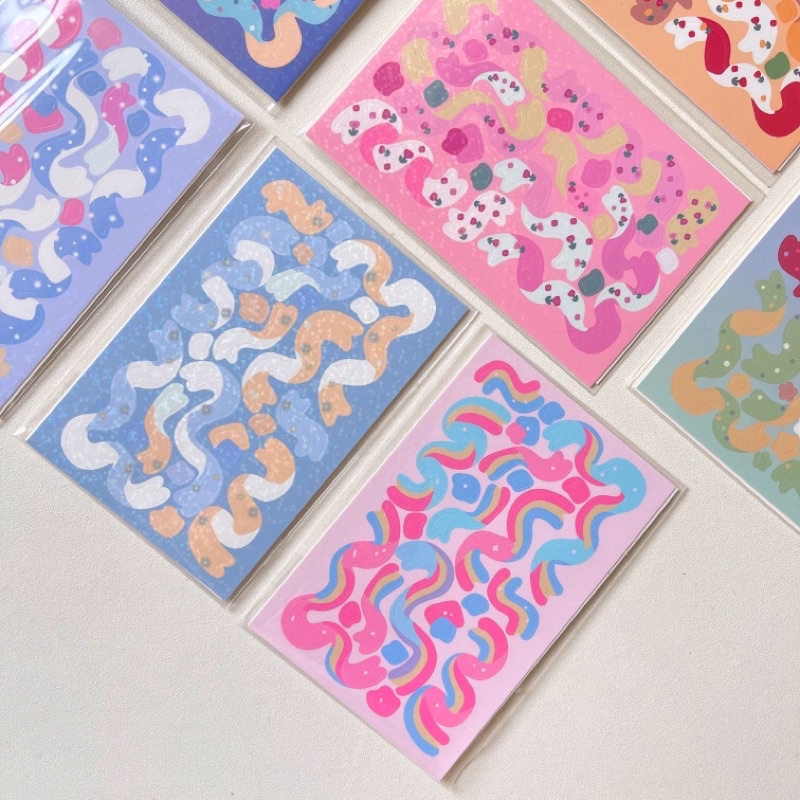 [kstuffind] Stiker Pita Hologram Warna Warni Holo Sticker DIY Ribbon Mengkilap Deco Photocard Murah aesthetic estetik Abjad Journaling Dekoratif Scrapbook