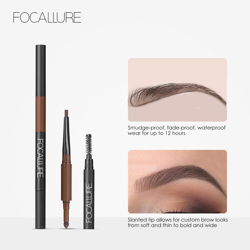 FOCALLURE tahan air Maskara pensil alis 2-pcs Eye makeup set (I)