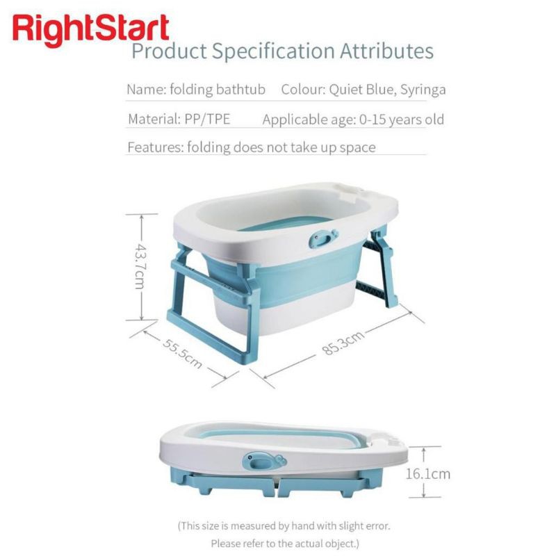 Bak Mandi Bathtup Anak Bayi Kolam Renang Anak Portable Right Start GIANT White Hot Tub