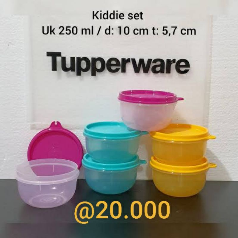 Tupperware kiddie set bowl mangkok 250ml (1)