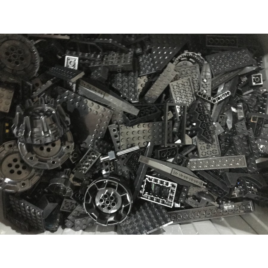 Lego Curah Part Original & Technic Black Hitam sudah di cuci 100gr