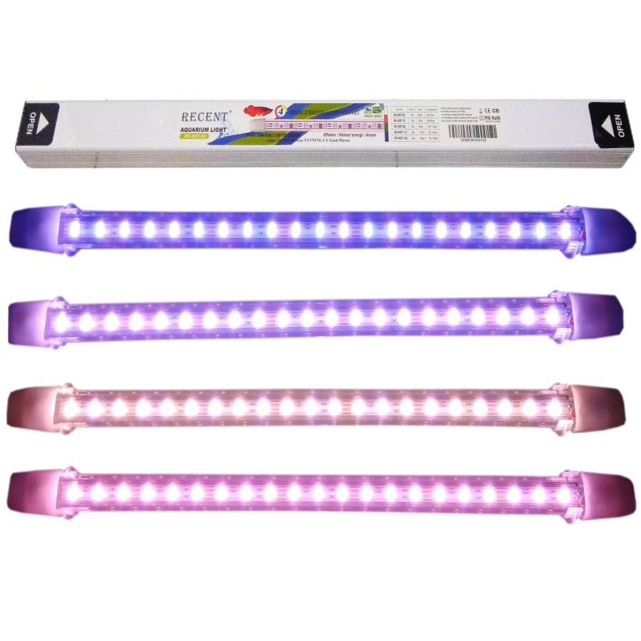 LAMPU LED ARWANA RECENT RC-KST-72 KST 72 TANNING AROWANA 4 Mode 12 W