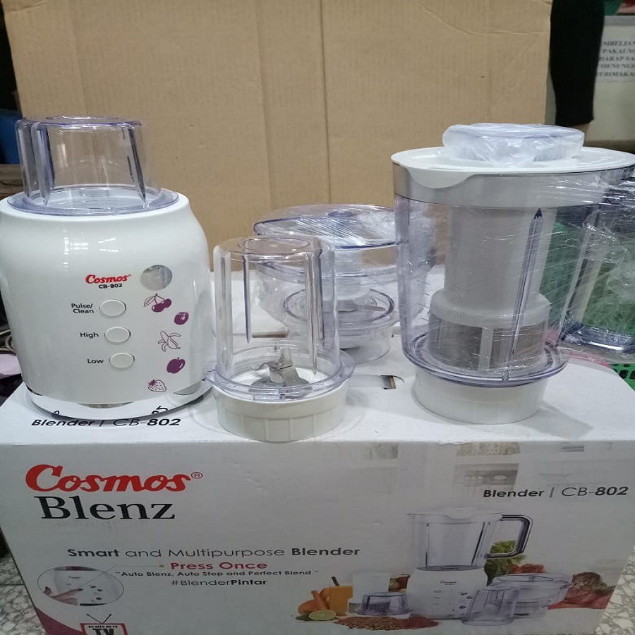 Blender Cosmos 4in1 CB-802P CB802P CB802 CB 802 P 1,2 Liter 1,2L Plastik Anti Pecah