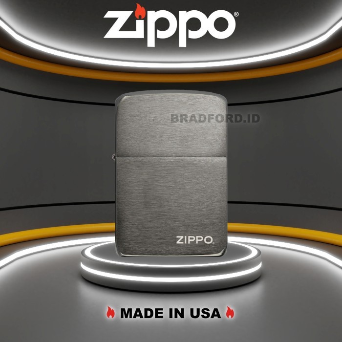 Zippo Black Ice 1941 Replica Zippo logo 24485 Original Made In US