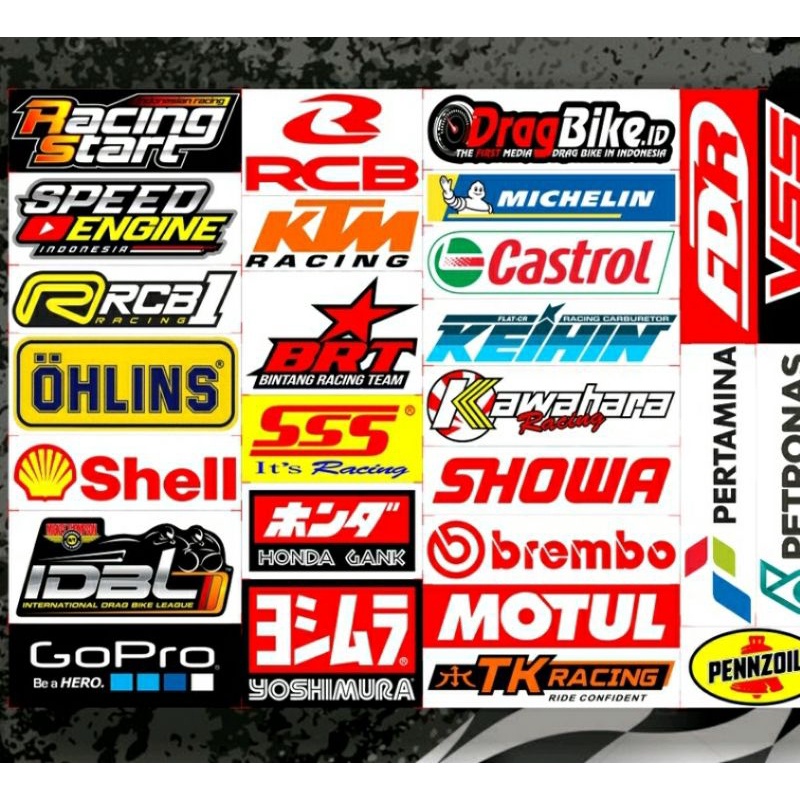 

Stiker racing / stiker rcb/ stiker