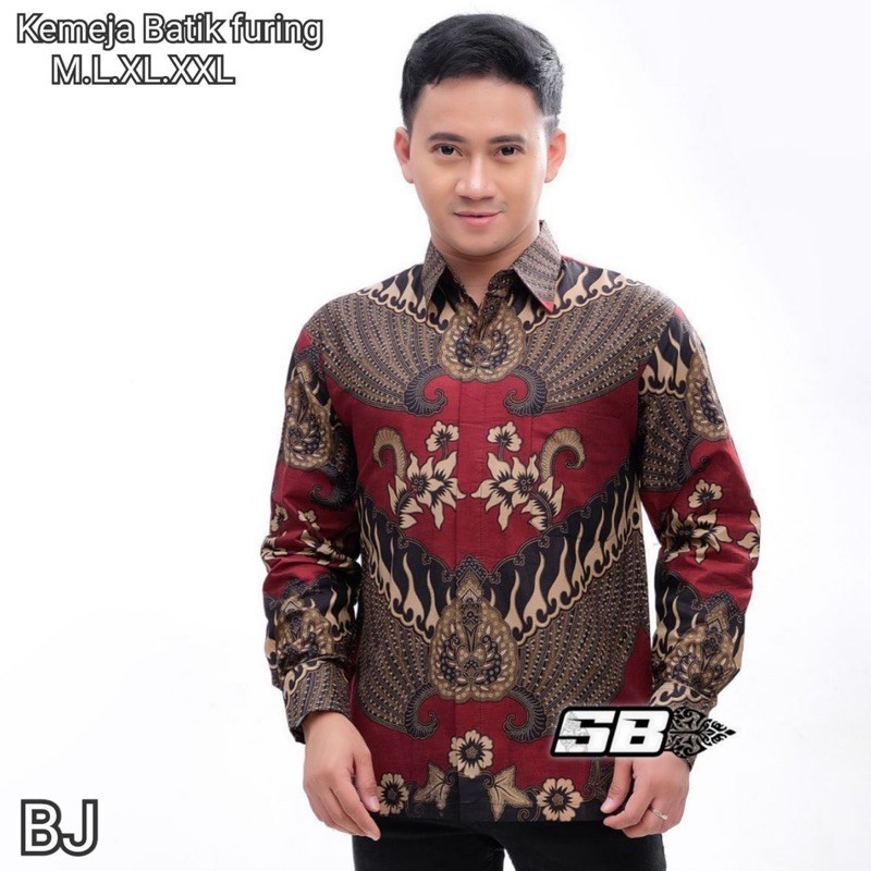 BAJU BATIK PRIA - BAJU BATIK LENGAN PANJANG -BAJU LENGAN PANJANG PRIA - KEMEJA PRIA