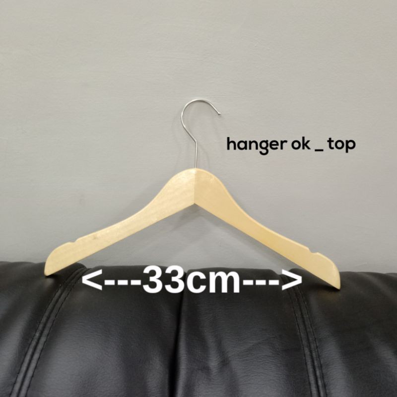 Hanger Kayu Anak Wood Natural ( 1 Pcs )