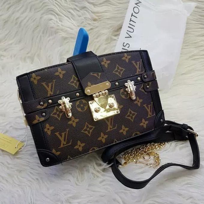 Pengiriman Cepat tas lv trunk clutch semi premium MURAH