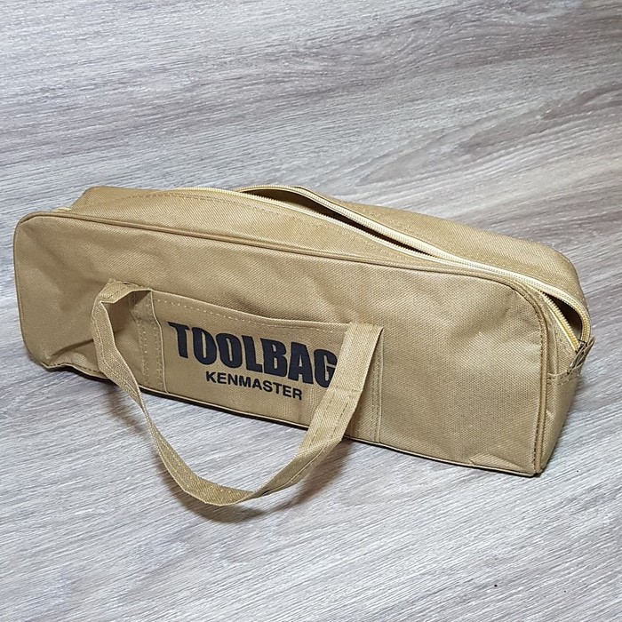 Kenmaster Tas Perkakas ToolBag Coklat - Tool Set Kit Bag Tool Bag