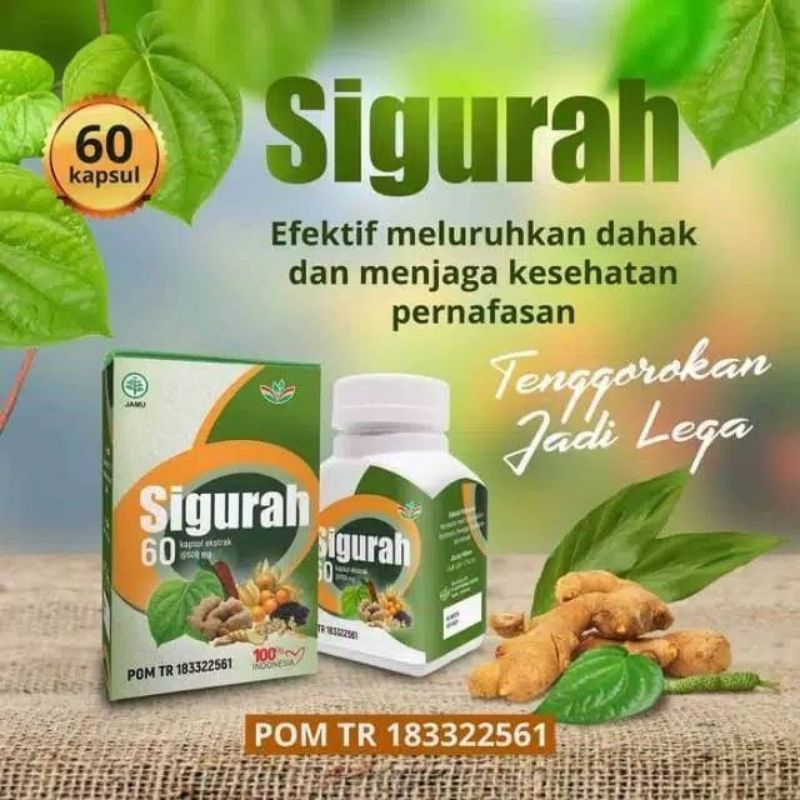 SIGURAH 60 Kapsul Gurah Flu Sakit Tenggorokan