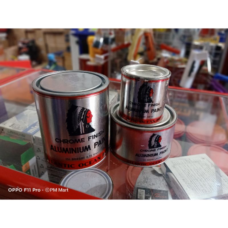 CAT BESI ALUMINIUM INDIAN HEAD CHROME SILVER 200CC