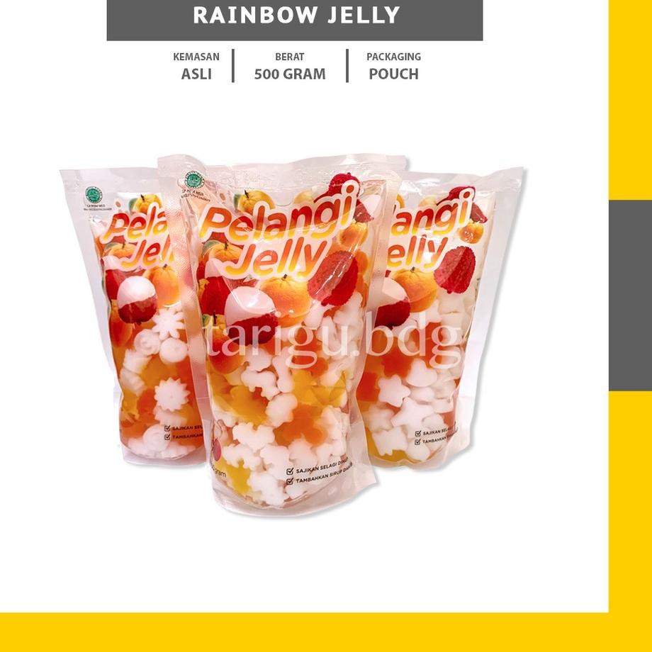 

[Terlaris Today] RAINBOW JELLY MIX PELANGI 500GR - JELLY WARNA WARNI - TOPPING MINUMAN JELI RAINBOW