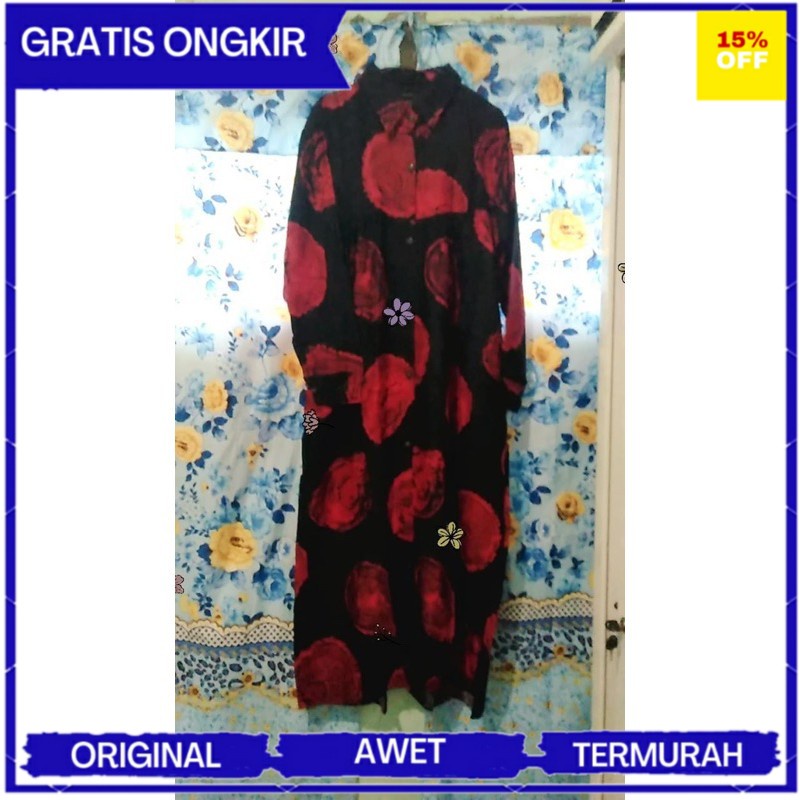 TERBARU DAN TERLARIS ZAZA MAXI DRESS RAYON  VISCOSE BUSUI | ZANZEA MAXI DRESS