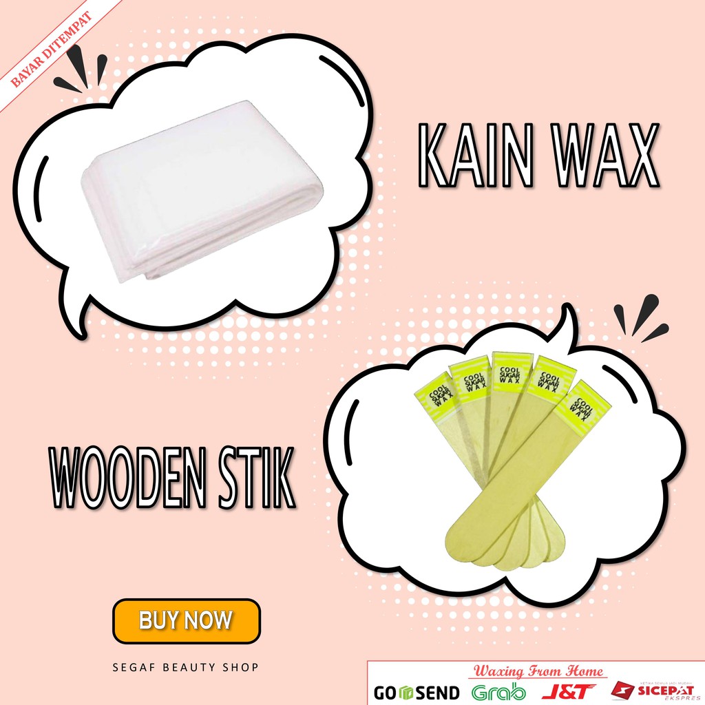 

Kertas Kain Wax Waxing dan Wooden Stick