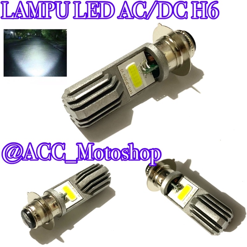 Lampu led ac dc h6 cahaya super terang dan berkualitas lampu utama led kaki h6 MIKACHI