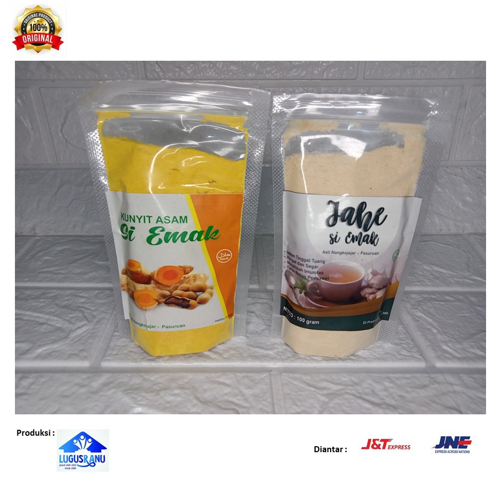 

serbuk jahe instan minuman herbal bubuk jahe -temulawak kemasan 100gr