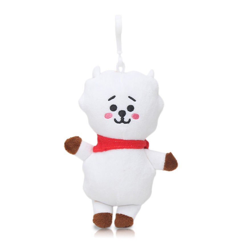 Gantungan Kunci Boneka Plush KPOP BTS TATA Chimmy RJ Kartun 10CM Untuk Hadiah Ulang Tahun