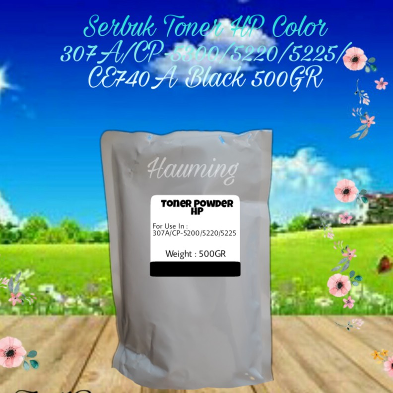 Serbuk Toner HP 307A CP5200 CP5220 CP5225 CP5225DN CP5225N CP5225XH CP-5225 CE740A Black 500gr