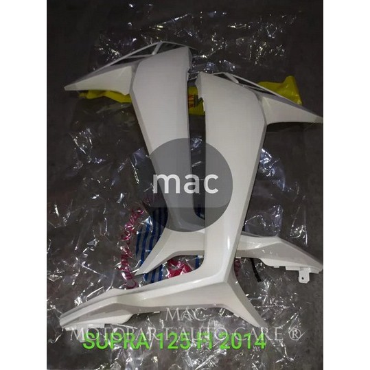 Legshield Sayap Luar Supra X 125 2014 FI Injeksi Putih