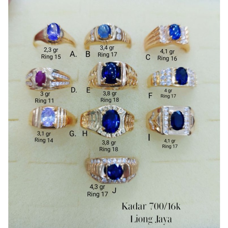 Cincin Pria Emas Kadar 700/16k