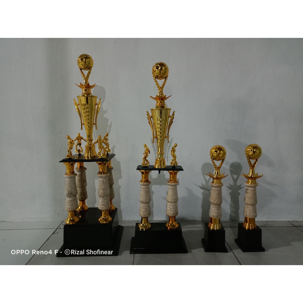 Piala Sepak Bola Set Juara 1234 Piala Kaki 4 Piala kaki 2 Piala Marmer Piala Figur bola