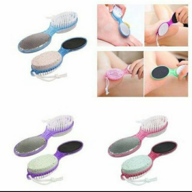 ALAT PEMBERSIH KAKI 4 IN 1 IMPORT BAHAN BAGUS FOOT BRUSH GOSOK SIKAT KAKI PEDICURE BATU APUNG