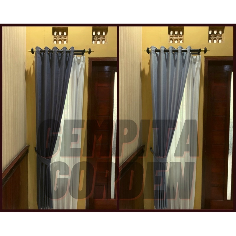 Gorden Jendela - Tirai Jendela - Gorden Polos -  Gorden Minimalis - Gorden Murah - Gorden Ring - Kor