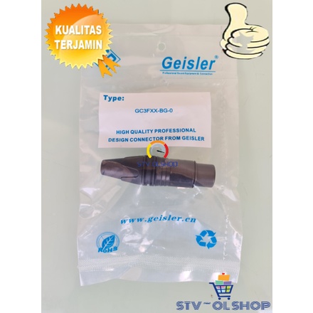 Soket Canon Geisler / Jack XLR Female / Soket Mic