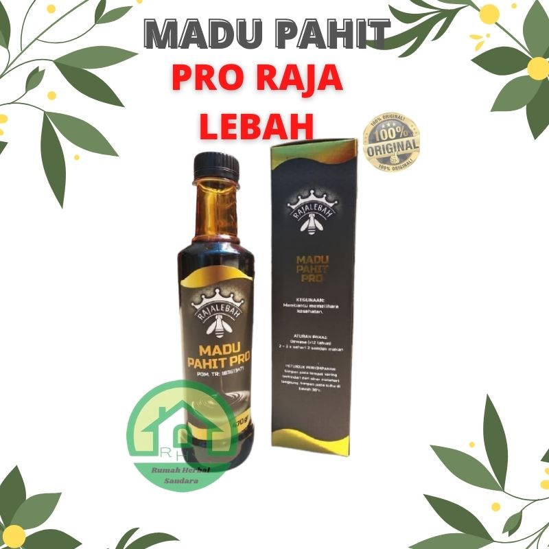 Madu Pahit Raja Lebah / Madu Pahit Pro / Raja Lebah Madu Hitam Pahit Plus propolis asli original
