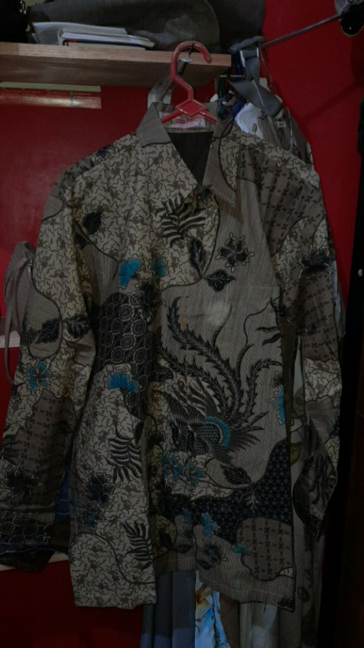 Kemeja Batik Prabu Bahan Katun Baturaden Reguler Fit A539