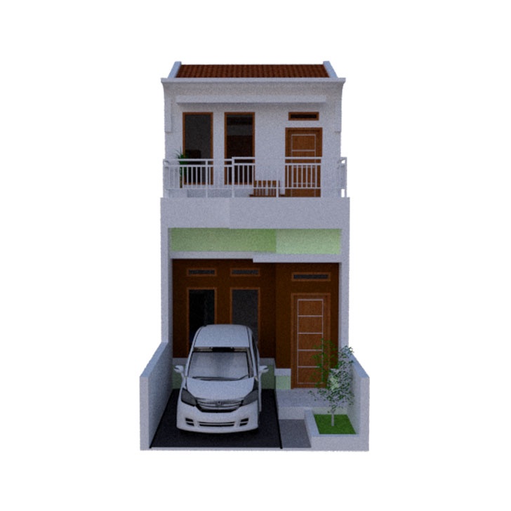 JASA DESAIN RUMAH MINIMALIS 2 LANTAI TYPE 36 - 42, FASAD GAMBAR & FREE ANIMASI