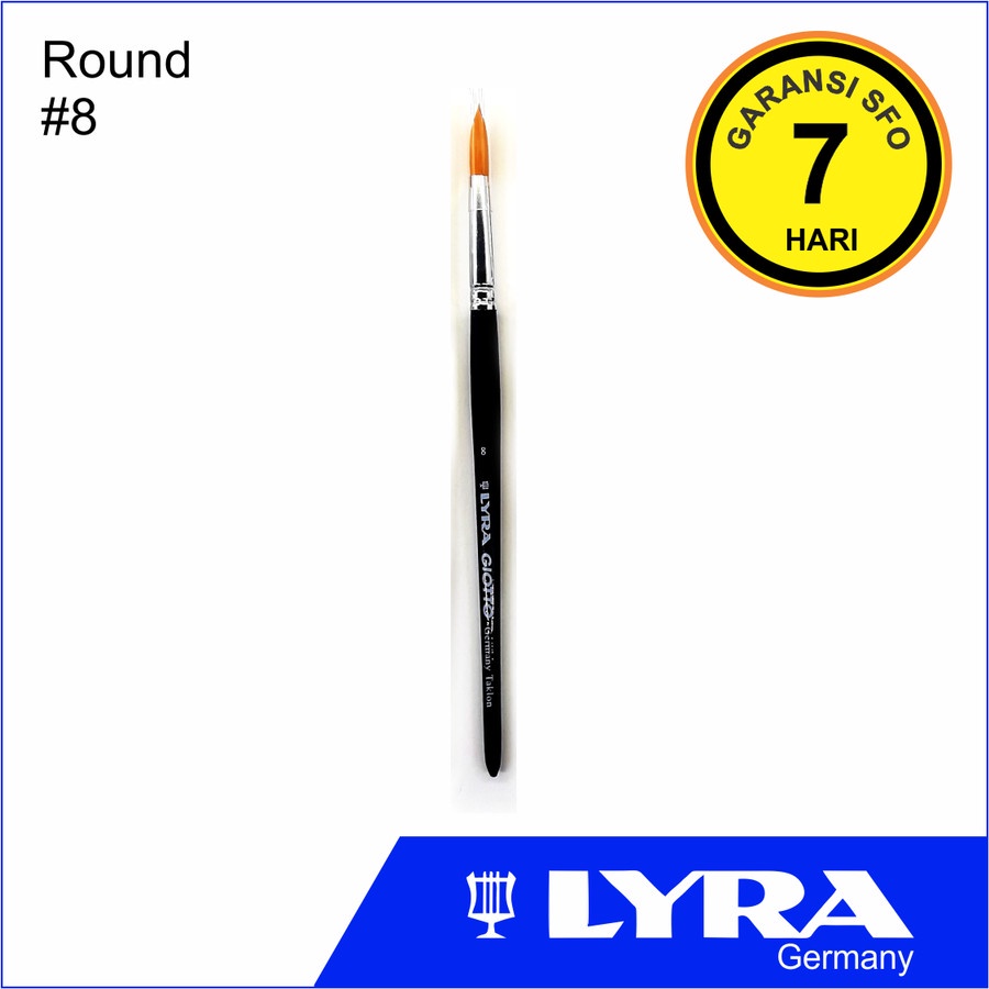 

Lyra Taklon Art Brush Round 8 - Kuas Lukis No. 8 - SFO Semarang Official