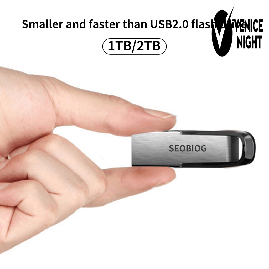 (SF) Seobiog Flashdisk USB 3.0 1TB 2TB Bahan Logam Anti Air